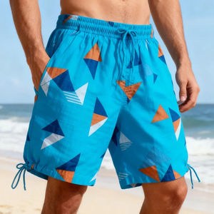 Nouveauté, vente en gros, shorts unisexes d'été en nylon à séchage rapide, taille mi-haute, respirants, avec poche, amples, pantalons de yoga et de fitness pour hommes - Product Image 3