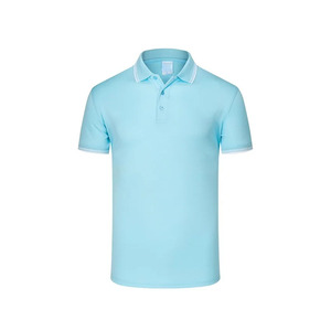 Polo de seda de secado rápido para hombre, camisa polo de manga corta con bordado y logotipo personalizado - Product Image 4