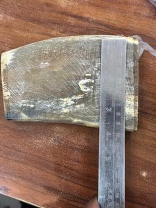 Manche de couteau en corne de buffle, matière brute, forme naturelle - Product Image 3