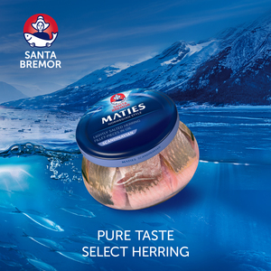 Maties XXL, morceaux de filet de hareng atlantique de style scandinave sélectionnés, 260 g, légèrement salés à l'huile, vente en gros directement du fabricant - Product Image 3