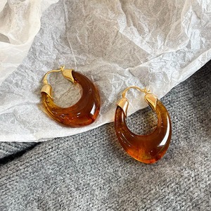 ต่างหูเรซิ่น งานฝีมือของนิดิอา ชาด ผลิตจากวัสดุธรรมชาติ รูปทรงทำมือ งานออกแบบตามสั่ง งานฝีมือ น้ำหนักเบา - Product Image 5