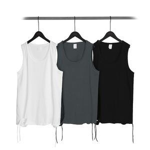 2024 haute rue lavage coupe gilet en gros de haute qualité blanc hommes sans manches 100% coton 220 GSM Sport Gym réservoir T-shirt pour hommes - Product Image 1