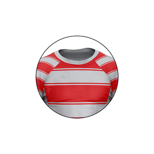 Uniforme de Rugby Unisex Personalizado con Estampado, Jersey de Manga Corta con Rayas Largas, Transpirable, para Adultos, Hombres y Mujeres, Venta al Por Mayor - Product Image 2