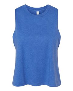 Ladies' Racerback Cropped Tank Tops sin mangas Womens Ribbed Racerback Crop Tank Top - Product Image 1