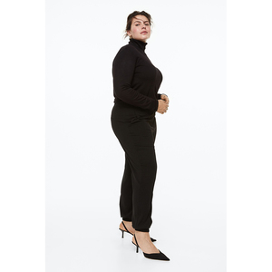 Pantalones de chándal para correr de color sólido de alta calidad para mujer, entrenamiento de gran tamaño para gimnasio con decoración de encaje para verano - Product Image 4