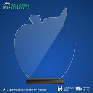 ถ้วยรางวัลอะคริลิครูปแอปเปิ้ลแบบกำหนดเอง ทนทาน ขัดเงา สลักลาย สำหรับมอบรางวัลองค์กร มอบรางวัลพนักงาน กิจกรรมกีฬาโรงเรียน - Product Image 1