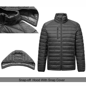 Chaquetas Acolchadas de Invierno al Por Mayor, Chaqueta con Capucha y Logotipo Frontal, Nueva Moda - Product Image 3