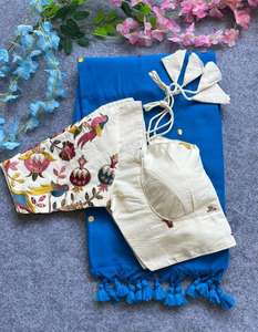 Blousewala khadi เสื้อลำลองผ้าฝ้ายทำด้วยมือเสื้อสุภาพจากตลาด Bhavnagar - Product Image 6