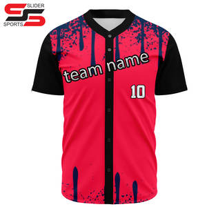 Camisetas de béisbol personalizadas baratas sublimadas de EE. UU. para hombre, uniformes deportivos de béisbol - Product Image 1