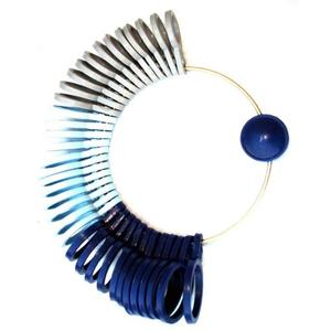 สินค้าคุณภาพดีเยี่ยม เครื่องวัดแหวนพลาสติกมืออาชีพ สีสากล ขนาดนิ้ว เครื่องมือเครื่องประดับอุปกรณ์เสริม - Product Image 3