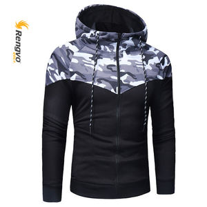 Conjuntos de chándal de talla grande para hombre a la moda, ropa deportiva con estampado de camuflaje de 2 piezas, chaqueta informal transpirable de secado rápido, Pantalones - Product Image 4