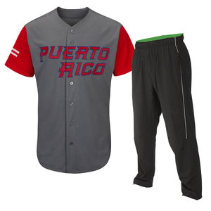 Vêtements de sport rétro à boutons, col en V, meilleur maillot de baseball d'équipe de mode américaine, vêtements de sport à séchage rapide, uniformes en gros - Product Image 4