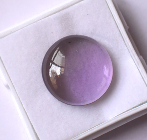 Cabujón redondo de Alejandrita de laboratorio, Parte posterior plana, cabujón de piedras preciosas de laboratorio, piedras preciosas sueltas calibradas de 5 mm a 15 mm para joyería - Product Image 2