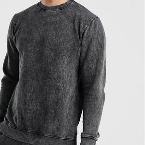 Survêtement personnalisé pour homme, coupe ajustée, délavage acide, impression en relief, poids lourd, dernière collection hiver, survêtement personnalisé pour garçons 2026 - Product Image 3