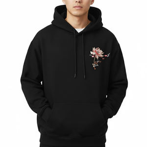 Streetwear Cotton Pullover Men's Embroidery Hoodies Best Quality Design Men Pullover Hoodies With Your Logo - Product Image 1