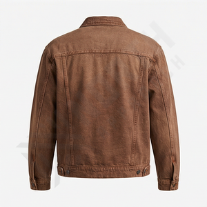 Chaqueta Vaquera Personalizada de Alta Calidad para Hombre, Cuello Alto, Reversible, Estilo Holgado, Moda Urbana - Product Image 2