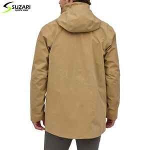Chaqueta de lluvia de lona de poliéster 100% de la mejor calidad, capa de lluvia impermeable de estilo callejero para hombre, venta al por mayor - Product Image 5
