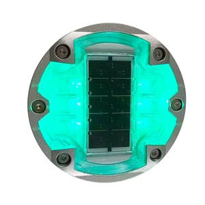 Светоотражатели дорожные светодиодные на солнечных батареях IP68 из алюминиевого сплава, сверхпрочные, для подземной установки, типа «кошачий глаз» - Product Image 4