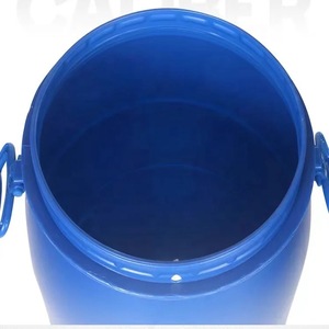 Barril de Plástico HDPE Azul de 100L, Grado Alimenticio, y Cubeta de Hierro, Reciclables, para Envasado de Agua, Aceite y Alimentos - Product Image 2