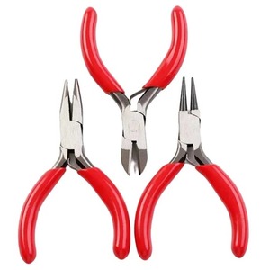 Professional Jewelry <b>Pliers</b> Set - Heavy-Duty Steel Wire Cutters, Flat <b>Needle</b>-<b>Nose</b> for DIY Jewelry Making & Metalwork - Product Image 3