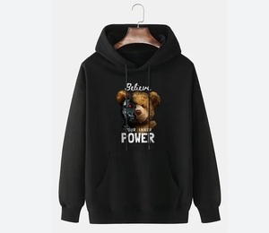 Sweat à capuche personnalisé pour homme, élégant et sportif, en molleton 100 % coton léger et confortable, avec détail poche, idéal pour l'hiver et toutes les occasions - Product Image 3