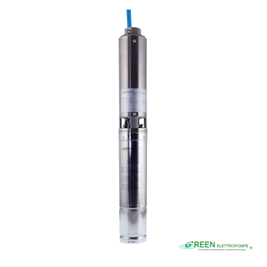 Bomba de agua sumergible eléctrica de alta calidad italiana - Serie M4F - Bombas de alta presión para pozos profundos y riego agrícola - Product Image 1