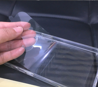 Étui de téléphone portable rigide en PET de qualité alimentaire, film protecteur brillant, transparent, soluble dans l'eau, faible viscosité, sans résidu