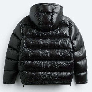 Veste d'hiver respirante et écologique pour hommes avec logo personnalisé avec col montant Position du logo avant Finition brillante Utilisation en extérieur - Product Image 5