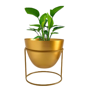 Jardinière en métal artisanal indien meilleure vente nouveau Style de haute qualité fabriqué à la main flacon de fleurs maison et jardin décor Pots d'affichage - Product Image 1