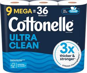 Cottonelle กระดาษชำระแบบใช้แล้วทิ้งที่มีความนุ่มพิเศษทนทานต่อแบคทีเรียม้วน9ล้าน = บรรจุภัณฑ์ม้วนปกติ36ม้วนอาจแตกต่างกัน - Product Image 2