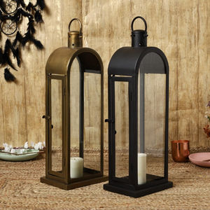 Lanterne décorative de Noël Lanterne bougeoir en métal de qualité de luxe Lanterne décorative pour la maison avec couvercle pour les fournisseurs en gros - Product Image 1