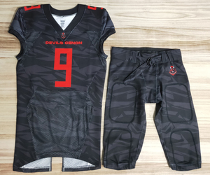 Vente en gros 2025 Uniforme de football américain personnalisé XL Fit Respirant à manches courtes Tackle Twill Sublimation Sérigraphie - Product Image 3