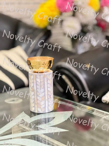 Mother of Pearl Inlay Mubkhar <b>Box</b> Incense Burner Set <b>Big</b> Bakhoor Burner for Religious Use <b>Gift</b> for Ramadan Eid - Product Image 3