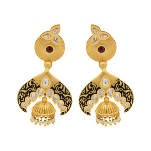 Elegante antiguo AD pendientes colgantes lujo boda Artificial latón Matel AD mate plateado personalizado moda suministro compañero - Product Image 2