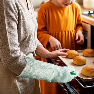 Gants de travail de soudure résistants à la chaleur doublés de coton doux - Product Image 6