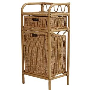 Gabinete de almacenamiento de ratán natural hecho a mano con cajones Organizador ligero duradero y ecológico - Product Image 4