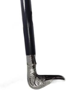 Bâton de marche artisanal traditionnel pour hommes et femmes-36 "poignée en laiton ébène brun unisexe Derby canne pliable - Product Image 6