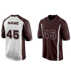 Sublimated American Football Jersey Printing Streetwear Trendy Embroidery Design Mesh <b>Crop</b> National Team Jersey - Product Image 4