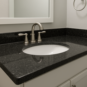 หินแกรนิตแบล็คเพิร์ลแผ่นใหญ่-ผิวขัดเงา ดีไซน์ทันสมัย เป็นมิตรกับสิ่งแวดล้อม ทนทาน เหมาะสำหรับวิลล่าหรือโรงแรม ใช้งานได้ยาวนาน - Product Image 2