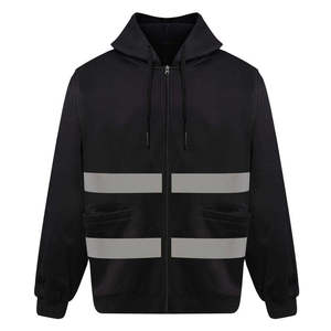 Wholesale <b>High</b> Visibility Sweatshirt for Men Work Best Quality Reflect Hi <b>Viz</b> Safety Green <b>Hoodies</b> with Customized Logo 2026 - Product Image 2