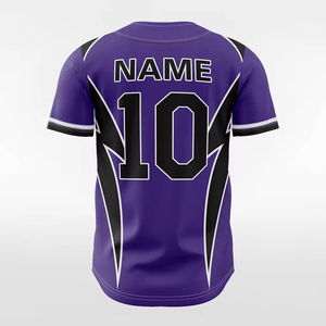 Maillot de baseball et softball au design unique, vêtement de sport d'extérieur, motif uni, 100 % polyester, respirant, séchage rapide, col en V, personnalisable - Product Image 4