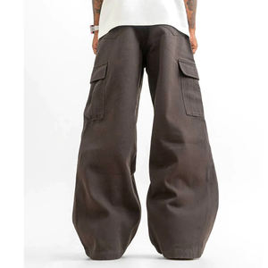 Vente chaude Pantalons baggy pour hommes sur mesure Coupe ample Décontracté Haute qualité Pantalon droit Pantalons baggy pour hommes - Product Image 3