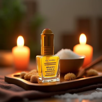 12*5ml El Nabil Musc Gold Aceite Concentrado Tamaño Muestra Larga Duración Estilo Árabe Francés Sin Alcohol para Uso en SPA