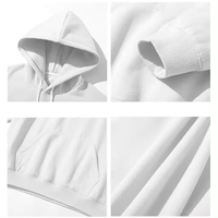 Sweat à capuche à bandoulière en coton personnalisé avec capuche pour hommes et femmes dans le même style pour les couples
