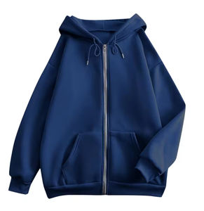 Sweat à capuche oversize pour femme en tissu tissé avec motif de lettres, manches longues, couleur unie, logo frontal, décontracté, vêtement d'extérieur pour l'automne et l'hiver - Product Image 4