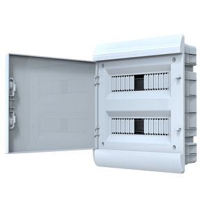 Caja de Distribución de Plástico ABS para PC, 330x370x107 mm, Capacidad para 24 MCB, Caja de Fusibles Empotrada, Clasificación IP40, 1.18 kg - Product Image 1