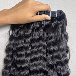 Alta calidad suave indio Remy Natural recto Natural negro 8-30 pulgadas suelta onda profunda alta-Premium paquetes de cabello humano nuevo - Product Image 1