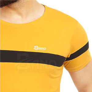 Camiseta de Hombre de Algodón/Fibra de Bambú Tejida Personalizada, Secado Rápido y Transpirable, Hecha en Pakistán, Precio al por Mayor - Product Image 3