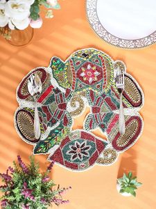 Multicolor Glass <b>Beaded</b> <b>Placemat</b> for Parties and Functions Best Theme Design for Mats & Pads - Product Image 3