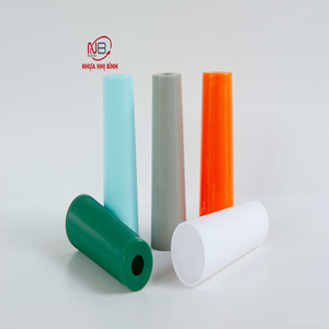 Bobines coniques en plastique PP colorées personnalisées de haute qualité pour machine à coudre, pièces en forme de V pour le filage textile, plastique Nhi Binh ISO - Product Image 3